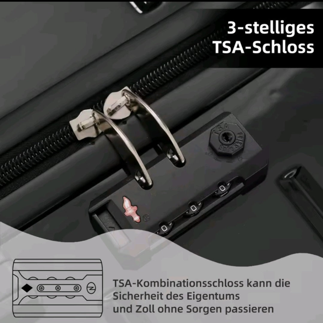valises noires à quatre roues
