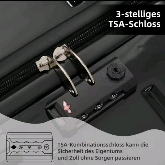 valises noires à quatre roues
